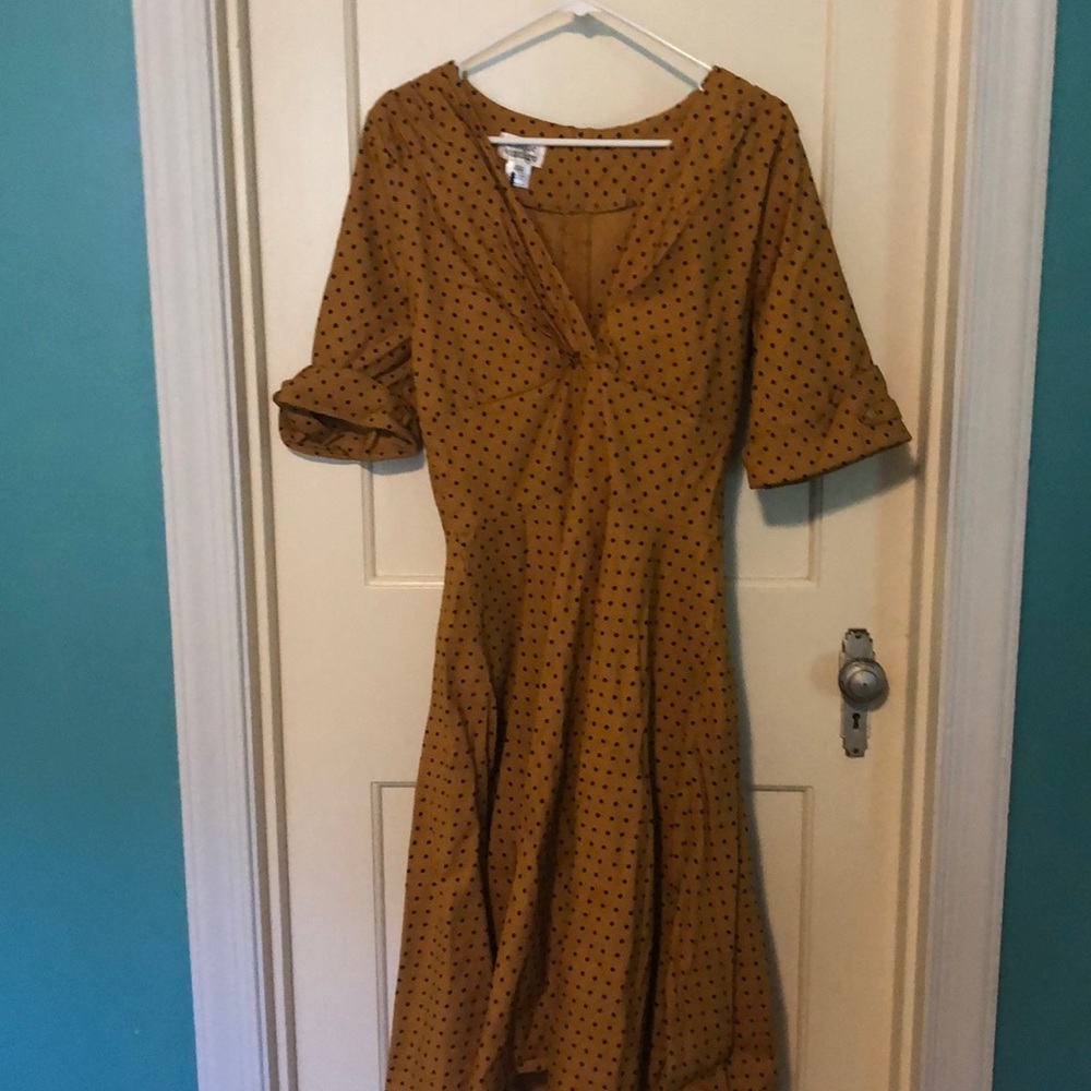Unique vintage polka dot dress